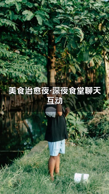 抖音悦享·助眠视频封面：美食治愈夜·深夜食堂聊天互动
